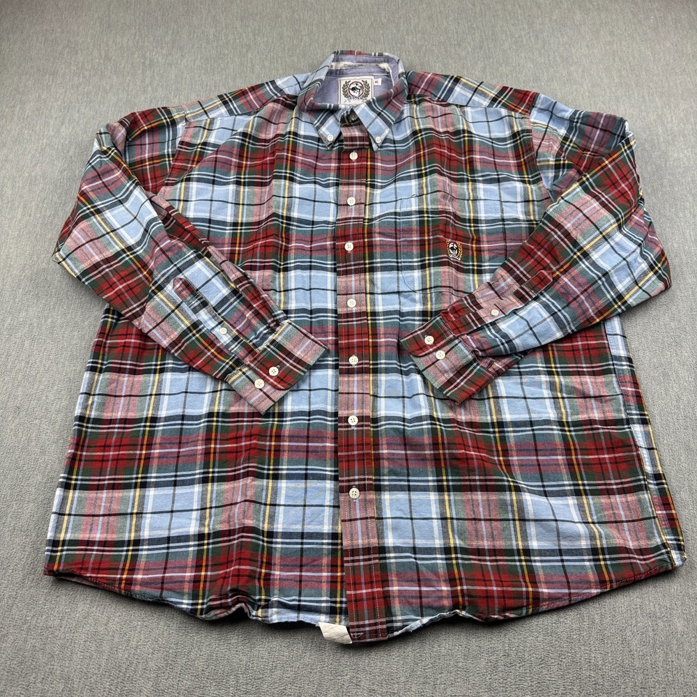 Cinch Shirt Men XL Red Plaid Long Sleeve Button Down Western Rodeo Cowboy Cotton